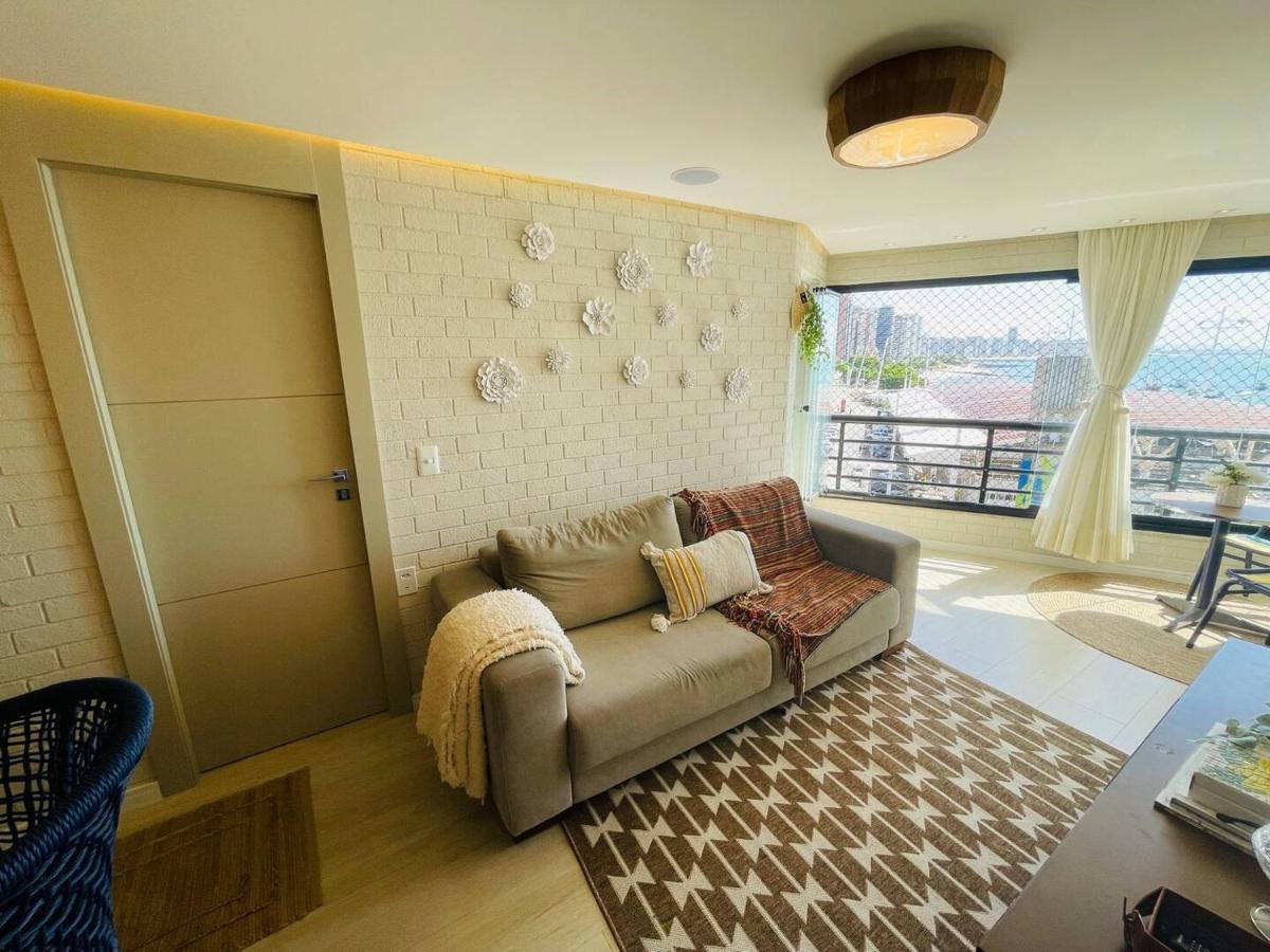 Flat Luxuoso Alto Padrao Frente Mar Com 2 Suites No Iate Plaza 福塔雷萨 外观 照片