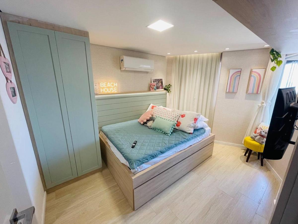Flat Luxuoso Alto Padrao Frente Mar Com 2 Suites No Iate Plaza 福塔雷萨 外观 照片